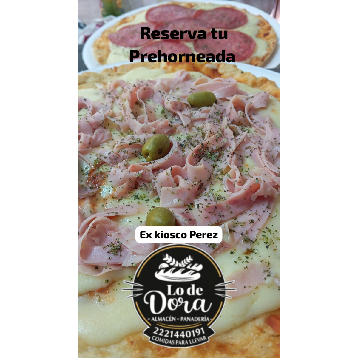 PIZZA PREHORNEADA MUZZA